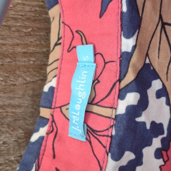 🏵️ J. McLaughlin Check Floral Button Up shirt - Picture 2 of 7